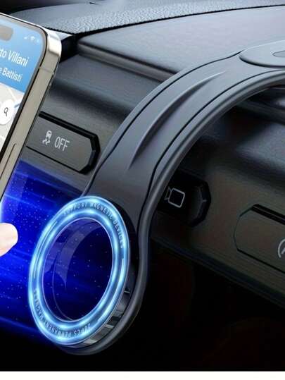 Flexible Magnetic Car Phone Holder – Adjustable Aluminum Alloy Arm With 360° Rotation, Shapeable Design For Custom Viewing Angles, Clamp-Free, Scratch & Shock Proof, Universal Fit For IPhone& All Smartphones