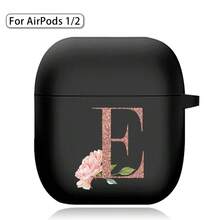Earphone Case For Airpods (1st / 2nd / 3/4rd Generation) / Airpods Pro /Pro 2 Printed Gold Letters Soft Silicone Wireless BT Headphones Charging Box Protective Cover