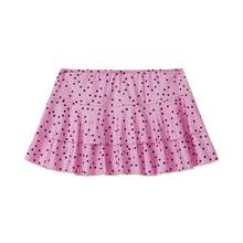 Layered Ruffle Mini Skirt For Women Summer Y2K Dots/Stripe/Heart Print/Solid Color Low Rise A-Line Tiered Short Skirts Party Club Beach Boho Skater Skirts - 淡紫色 - 查看 5