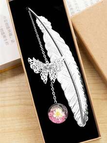 1pc Butterfly Bookmark,Bookmarks Gifts,Elegant Reading Accessories For Book Lovers,Students,Writers, Readers,Ideal Gift For Birthdays, Graduations, And General Gifting,Valentine's Day Gifts,Mother's Day,Teacher's Day,Birthday Gift For Students(Gift Box Not Included)