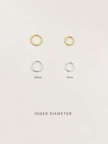 IN Z 1件925纯银星形吊坠18G铰链式耳环 - 耳骨耳环、耳廓耳环、鼻环、鼻中隔环、无缝夹式耳环、迷你耳环、耳屏耳环、耳骨耳环、耳廓耳环、银色无缝耳骨耳环，适合男女日常佩戴，柔软纯银材质 - 请小心轻放（单独出售） - 滿鑽八芒星吊墜配件 - 查看 3