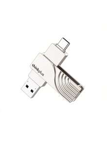 Lenovo Ổ đĩa flash USB TPCU301, tốc độ truyền dữ liệu cao, hiệu suất ổn định, nhỏ gọn và nhẹ, chống nước và chống sốc, phù hợp với điện thoại di động và máy tính, hoàn thiện bằng niken ngọc trai - Ngọc trai niken - Xem 1