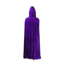 1pc Unisex Party Performance Hooded Cape Cloak With Velvet Fabric, Ideal For Various Festivals, Halloween Cosplay Costume, , Devil, Vampire, Dress Up,Festival Costume Props