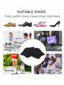 2/5 Pairs Insoles Patch Heel Pads For Sport Shoes Adjustable Size Antiwear Feet Pad Cushion Insert Insole Heel Protector Back Sticker,Shoes And Boots Accessories, Back To School Supplies