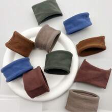 10 piezas de elegantes coleteros para mujer - marrón café y neutros, elásticos sin costuras gruesos, de tela suave para uso diario, con estilo bohemio retro minimalista, accesorios para el cabello lindos, de textura suave y ajuste a la moda