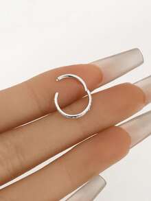 1 Stück 925 Sterling Silber 18G CZ Scharnier-Creolen - Knorpel-Creolen, Helix-Creolen, Nasen-Piercing, Septum-Ring, nahtlose Clicker, winzige Creolen-Ohrringe, Daith-Creolen, Tragus-Creolen, Conch-Piercings, silberne nahtlose Knorpel-Ohrringe, geeignet für den täglichen Gebrauch für Frauen und Männer (6-12mm), weiches Sterling Silber - mit Vorsicht behandeln