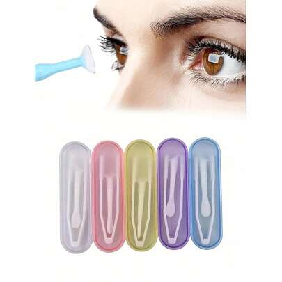 Invisible Contacts Lens Applicator Tool Set, Portable Contact Lens Remover, Portable Contact Lens Stick Tool Case Set, Assistive Device, Integrated Su