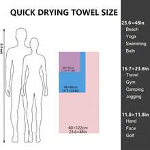 3pcs Ultra-Fine Microfiber Quick Dry Towels, Compact Perfect Travel Towels, Super Soft Sports Towels, Suitable For Camping, Travel, Fitness, Workout, Yoga And More
