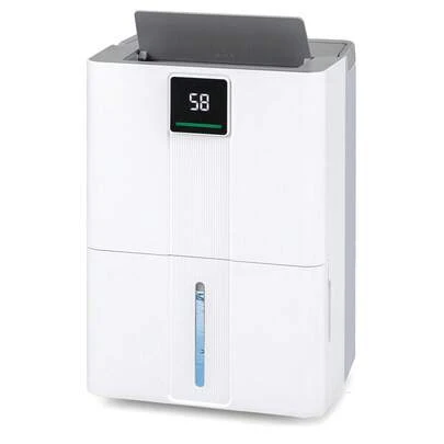  GOFLAME 40L Dehumidifier For Home, 50 M2 Portable Dehumidifier With 3 Modes, 24H Timer, 5.5L Water Tank, Auto Defrost, Dual LED Display & 3-Color Light For Basement, Bathroom, Bedroom, Office