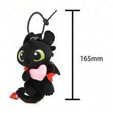 Universal Pictures How To Train Your Dragon Series - Cute Toothless 13cm Plush Hanging Ornament/Keychain/Backpack Hook, Sitting Soft Toy, Birthday Gift - The Toothless Boy Series-love - View 9