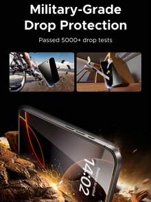 UGREEN UGREEN 2PCS Privacy Screen Protector Black Edge Full Screen Anti-Spy Tempered Glass Screen Protector Compatible With IPhone 17 Air Pro Max