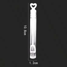 10/20/50/100pcs Creative Heart-Shaped (Empty Bottle) Bubble Wands, Wedding/Party Decoration Bubble Sticks - Transparent-10pcs - View 8