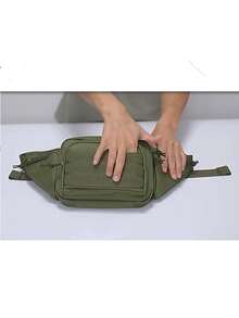 Marsupio tattico da vita per escursioni all'aperto, borsa da vita per running e sport, borsa funzionale per ciclismo, marsupio multifunzionale per spalla