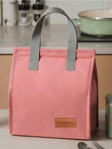 1 szt. Nowa, zapieczętowana torba na lunch, przenośna, wielokrotnego użytku torba na lunch, wodoodporna torebka, odpowiednia do biura, pracy, szkoły, podróży, kempingu, pikniku na świeżym powietrzu dla mężczyzn i kobiet, wielokrotnego użytku pojemnik na lunch, duża torba na lunch, odpowiednia do pracy, pikniku, plecaka, torebki na lunch, torby chłodzącej, torby do przechowywania, uroczej torby na lunch, torby na lunch, małej damskiej torby na lunch, torby na przybory szkolne