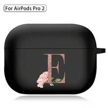 Earphone Case For Airpods (1st / 2nd / 3/4rd Generation) / Airpods Pro /Pro 2 Printed Gold Letters Soft Silicone Wireless BT Headphones Charging Box Protective Cover