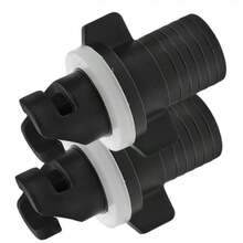 Air Valve Adapter Inflatable Fishing Boat Assault Boat Rubber Boat Kayak Inflatable Nozzle Conversion Head Paddle Board, Beach Essentials, Beach Accessories, Pool Float - Black - View 7