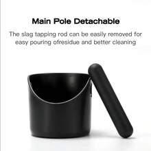 1pc Italian Coffee Knock Box, Coffee Knock Tube. Comes With Removable Tamping Rod. Made Of ABS Material, Easy To Clean. Bottom Features Anti-Slip Shock Absorption Design. Suitable For Home/Cafe/Bar Use. Essential Coffee Accessory For Professionals.