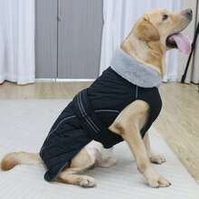 Winter Dog Coats - Reflective Wool Vest, Dog Jacket With Adjustable Buckle Straps, Cold Weather Dogwear For Small, Medium, And Large Breeds - Pink - View 8