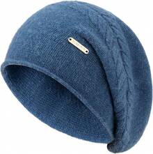 Women Beanie Hat - B12-dark Blue - View 12