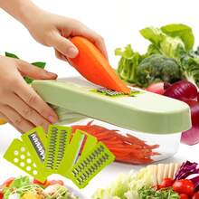 Multi-Functional Vegetable Slicer, Potato Slicer, Shredder, Onion Chopper, Vegetable Cutter - Multicolor - View 5
