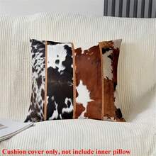 2pcs Western Cowboy Letter Throw Pillow Covers, 17.7x17.7 Inches - Soft Polyester, Easy Care, No Battery Required, Great For Living Room, Bedroom, Office And Dining Room Decor, Ideal Gift For Birthday And Holidays (No Pillow Insert) - Beige - View 5