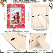 1/2/3 قطعة مجموعة إطار صورة فني لعيد الميلاد، إطار صورة خشبي DIY، إطار رسم للأطفال، المجموعة تشمل الراين ستونز، أقلام مائية، لديكور الإطار والمشاريع الفنية المخصصة، إطار عرض عمودي للمكتب، رسم غير مكتمل وإطار خشبي زخرفي، ديكور المنزل، عرض صورة مخصصة ومشاريع فنية هدايا لعيد الميلاد والتخرج