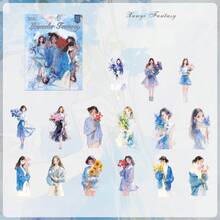 15 adesivos vintage para meninas, para scrapbooking, decoração de cadernos, presentes, escritório, casa, etiquetagem, sala de aula, entretenimento, planejador de estudantes, materiais de artesanato com colagem retrô