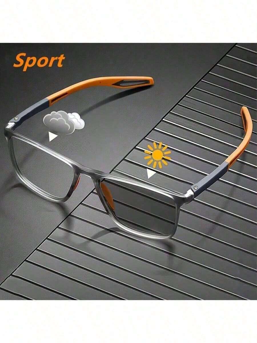 Gafas deportivas unisex que cambian de color, cuadradas, modernas, para negocios, exteriores, TR, cómodas, ultraligeras y antideslizantes, gafas para vacaciones. - Multicolor - Ver 1