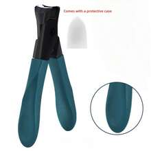 Profesjonalne obcinacze do paznokci u stóp ze stali nierdzewnej, obcinacze do paznokci, narzędzia do paznokci, bardzo duży otwór umożliwiający bezwysiłkowe i oszczędzające pracę przycinanie, niezwykle ostre, trwałe, wodoodporne i antykorozyjne, ergonomiczny, łatwy w uchwycie uchwyt z osłoną ochronną i pilnikiem do paznokci - idealne do grubych, twardych paznokci u stóp - do użytku w domu i w podróży