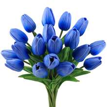 1/3/10/20 Pcs Blue Tulips, High-Quality Artificial Flowers, Realistic Touch Tulip Bouquets, Perfect For Weddings, Rooms, Homes, Hotels, Parties, Valentine's Day, Christmas, And Other Occasions, And Perfect For Gifts And New Year's Gifts.