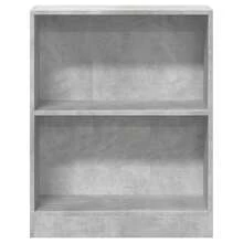 Libreria Larryhot Grigio Cemento 60x24x76 cm Legno ingegnerizzato, resistente e durevole, facile da montare, stile decorativo, adattA, Per riporre soprammobili, statuette, libri, piccoli oggetti, ecc. - Grigio - Visualizzare 5