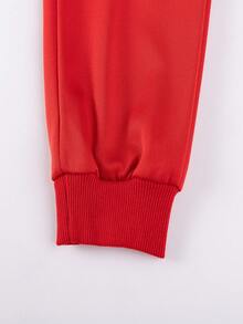 Boys' Spider - Themed Sweatshirt Set: Long - Sleeve Top With Cool Superhero Print And Matching Red Joggers - Burgundy - View 10