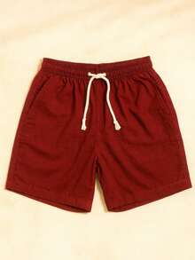 Kit 2 Shorts de Linho Premium Shorts Maurucinho Masculino de Linho Kit 2 Bermudas Verão Final de Ano - Vinho - Visão 3