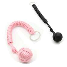 1pc Outdoor Protection Keychain With Steel Ball Bearing, Self-Defense, Emergency Survival, Car Escape Tool Keychain