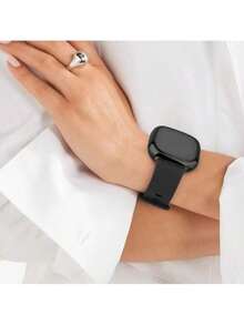 Tobfit 适用于 Fitbit Sense 2 / Fitbit Versa 4 屏幕保护壳，软镀 TPU 全包围灵敏触摸保护套，适用于 Fitbit Sense 2 / Fitbit Versa 4 配件 - 彩色 - 查看 5