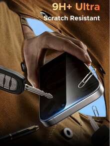 UGREEN UGREEN 2PCS Privacy Screen Protector Black Edge Full Screen Anti-Spy Tempered Glass Screen Protector Compatible With IPhone 17 Air Pro Max