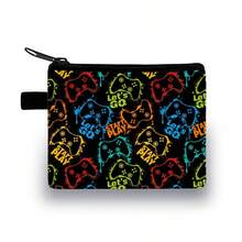 Cool Coin Purse, Gamers'Style, Wallet In Colourful,Festive Game Printed Wallet - Casual Style, Polyester Material Gamers'Style - Multicolor - View 8