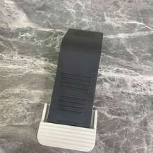 1 tipo de batente de porta arqueado sem furos, feito de material com design de armazenamento, adequado para doméstica e batente de porta infantil anticolisão