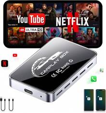 AI Box Wireless CarPlay & Auto Adapter - Plug & Play, Dual-Band WiFi, Bluetooth 5.0, 4K Video Support, Android 12.0 System, Compatible With Factory CarPlay & Android Auto (4GB RAM+32GB ROM) - 4GB RAM+32GB ROM - View 11