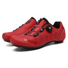 Men's Professional Road Cycling Shoes, Road Bike Shoes, Sports Sneakers For Cycling - Red - View 6