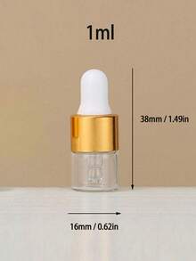 1ml/2ml/3ml/5ml - Bottiglie contagocce in vetro smerigliato - Flaconi campione ricaricabili per oli essenziali e profumi con contagocce in vetro e tappo contagocce; Piccoli flaconi per siero e contagocce per aromaterapia, sieri per la cura della pelle, campioni cosmetici, miscele fai-da-te, test di fragranze e viaggi; Dispenser in vetro portatile e a prova di perdite, riutilizzabile - Ideale per profumieri, estetiste, truccatori, terapisti e amanti dei viaggi