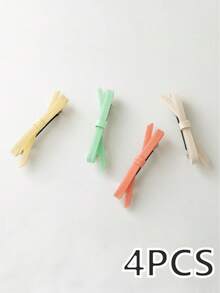 6个/3个/1个女士醋酸纤维蝴蝶结简约时尚春季发夹，适合日常休闲场合，或作为礼物送给女友、朋友和家人，情人节礼物，发饰