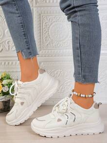 Zapatillas deportivas ligeras y de suela blanda para mujer, zapatos deportivos de malla transpirable para exteriores, nuevos tenis de moda casual y versátil para el otoño de 2025, zapatos de plataforma