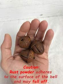 10pcs Rusty Acorn Bells, Rustic Christmas Acorn Bells, Primitive Christmas Wreath Crafts, Suitable For Holiday Christmas Farmhouse Home Decor - Multicolor - View 9