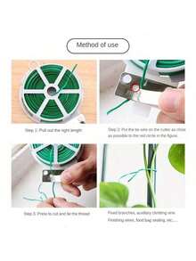 20/50m Gardening Flowers And Trees Climbing Cane Fixed Line Garden Lace Up Wire Twist Ties Binding Climbing Plants - Cable Ties - View 8