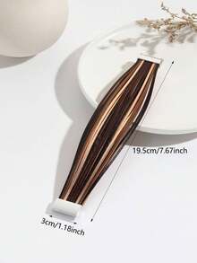 سوار من جلد البولي يوريثان بألوان العلم الأمريكي الأحمر والأبيض والأزرق، سوار معقّر متعدد الألوان