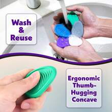 Fidget Toys Sensory Stone For Kids: 6 Pack Textured Soft Worry Stone For Autism Kids Calming - Fidget Stress Toys For Students Anxiety Relief - Small Prizes Fidget Toys - 1pc - View 8