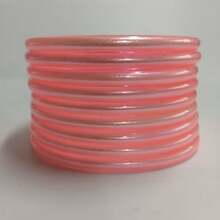 Set de 9 piezas de pulseras de colores con cuentas, estilo princesa de múltiples capas, aptas para que las mujeres las usen en fiestas de Navidad - Cuentas de arroz - Ver 6