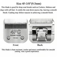 1pc 10#(1.5mm) Professional Pet Clipper Replacement Detachable Blade Fit Andis Oster Wahl Grooming Electric Clippers Carbon Steel Blade Universal Pet Clipper Blade Scissor Head Accessories