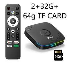 A TV98 ATV迷你电视盒高清4K安卓14双WiFi 4G 5G机顶盒RK3518语音遥控智能媒体播放器